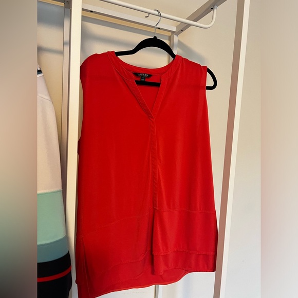 Authentic Ralph Lauren red sleeveless shirt! - Picture 4 of 8